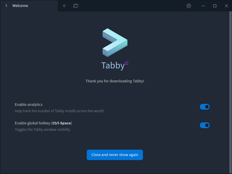 跨平台终端工具Tabby